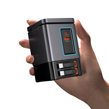 Logo trade corporate gift photo of: Urban Vitamin Sacramento 105W GAN charger+retractable cables