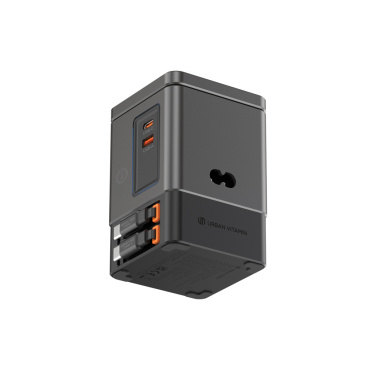 Logo trade promotional gifts picture of: Urban Vitamin Sacramento 105W GAN charger+retractable cables