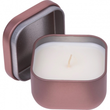 Logo trade corporate gifts image of: Candle in tin PRAGUE