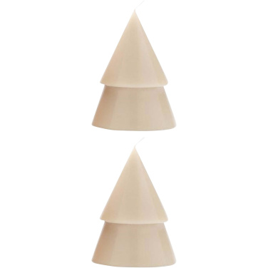 Logo trade promotional merchandise picture of: Originalhome Xmas tree candle set of 2 - M