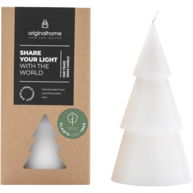 Logo trade promotional gifts picture of: Originalhome Xmas tree candle - L