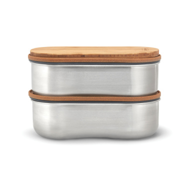 Logo trade promotional giveaway photo of: Black+Blum Stainless Steel Double Bento Box