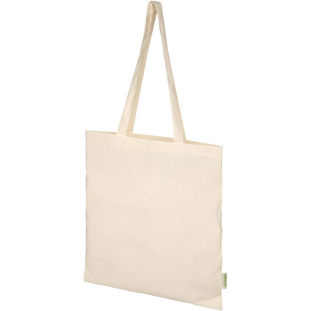 Logo trade business gifts image of: Odisha 100 g/m² OCS organic tote bag 7L