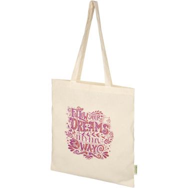 Logo trade promotional gifts image of: Odisha 100 g/m² OCS organic tote bag 7L