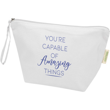 Logo trade advertising products image of: Odisha 180 g/m² OCS organic large accessory pouch 3L