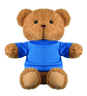 Logo trade advertising product photo of: Teddy bear with t-shirt 23 cm