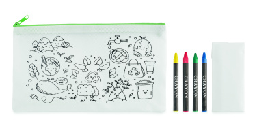 Logotrade promotional giveaway picture of: Pencil case with 4 crayons