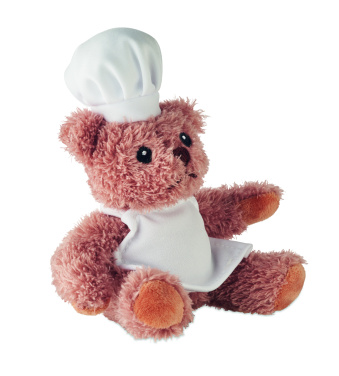 Logo trade promotional gifts image of: Teddy bear plush chef