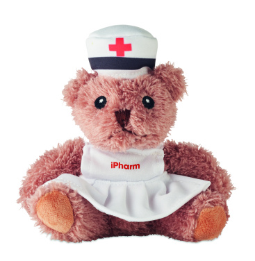 Logo trade business gifts image of: Teddy bear plush nurse