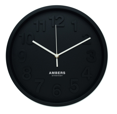 Logo trade promotional products image of: Wall clock in PP