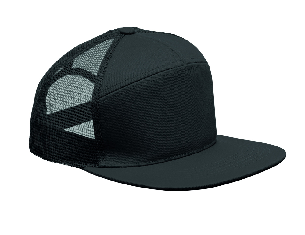Logo trade advertising product photo of: 7 panel flat visor cap