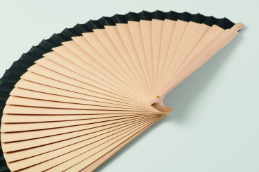 Logo trade corporate gifts picture of: Wooden hand fan
