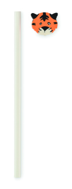 Logo trade promotional giveaway photo of: Wooden pencil in animal shape