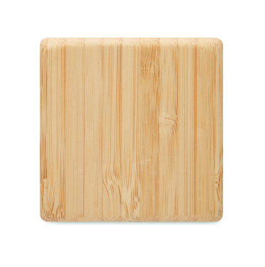 Logo trade promotional giveaways picture of: Bamboo twist snooze timer