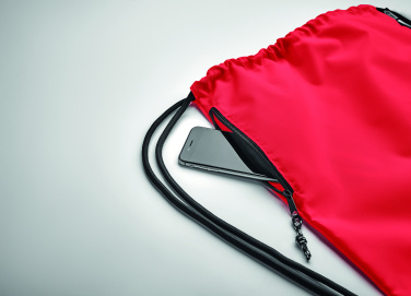 Logo trade promotional products image of: Large drawstring bag 300D RPET