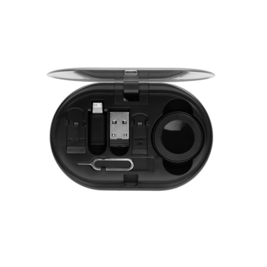 Logo trade promotional giveaway photo of: Chargevix RCS rplastic Multi-functional 60W charging set