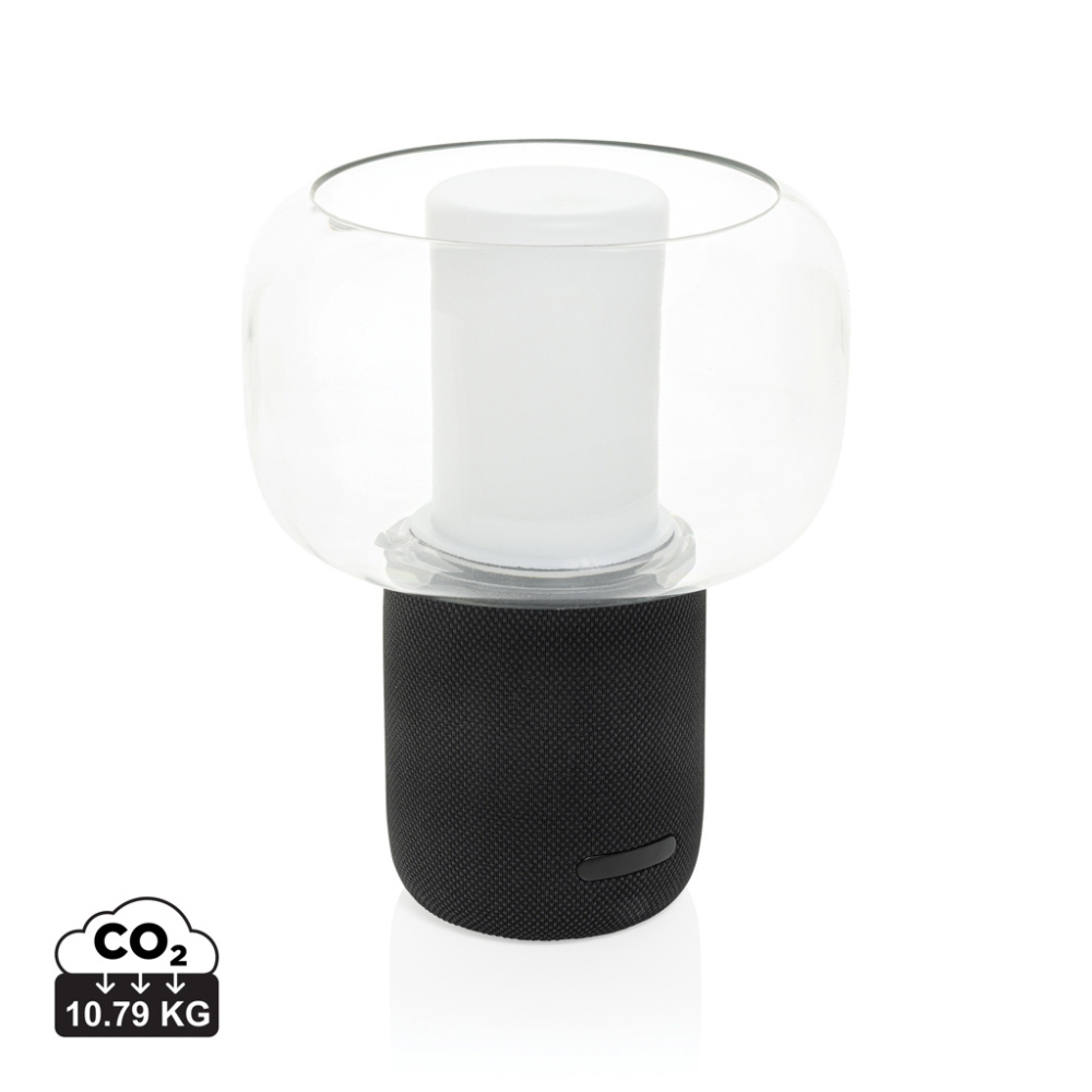 Logotrade promotional gift picture of: Lux RCS recycled plastic 10W speaker lamp