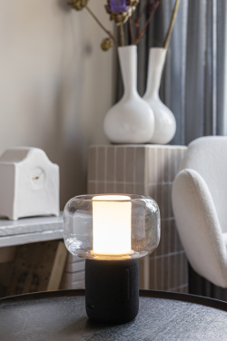 Logo trade corporate gifts image of: Lux RCS recycled plastic 10W speaker lamp