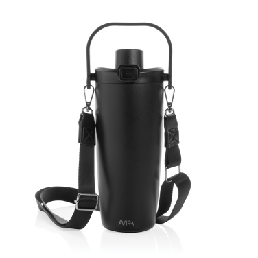 Logo trade business gift photo of: Avira Ayala RCS re-steel duosip lockable crossbody tumbler