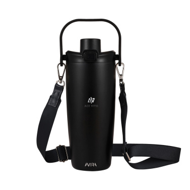 Logotrade corporate gift picture of: Avira Ayala RCS re-steel duosip lockable crossbody tumbler