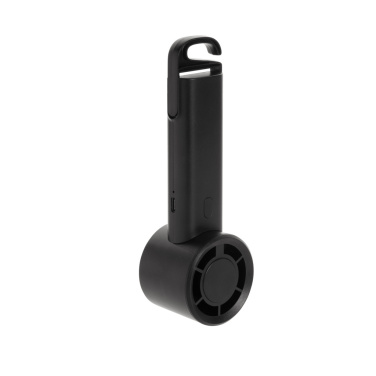 Logo trade promotional giveaways picture of: Twist RCS recycled plastic re-chargeable portable fan