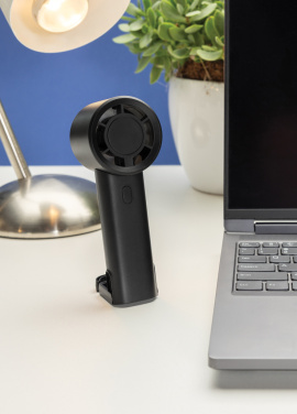 Logotrade promotional merchandise image of: Twist RCS recycled plastic re-chargeable portable fan