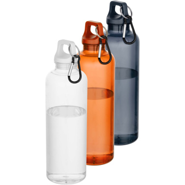 Logo trade promotional gift photo of: Oregon 750 ml RCS recycled plastic water bottle with carabiner