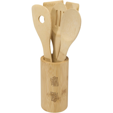 Logo trade business gift photo of: Tala bamboo kitchen tool set