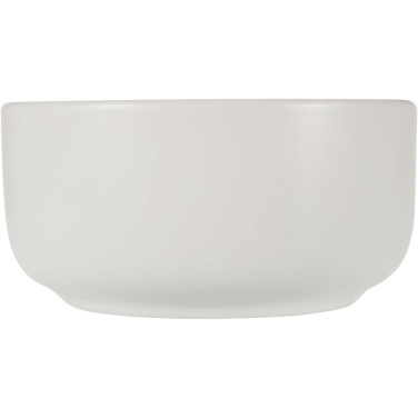 Logo trade promotional merchandise image of: Noa wooden tray and ceramic serving bowls set