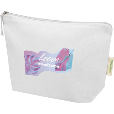 Logotrade promotional product picture of: Odisha 180 g/m² OCS organic toiletry bag 1L 