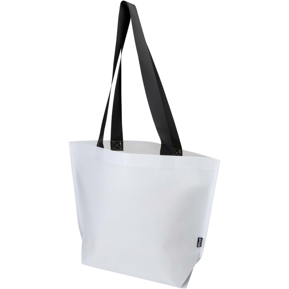 Logo trade promotional merchandise photo of: Duo GRS recycled double-laminated tote bag 18L