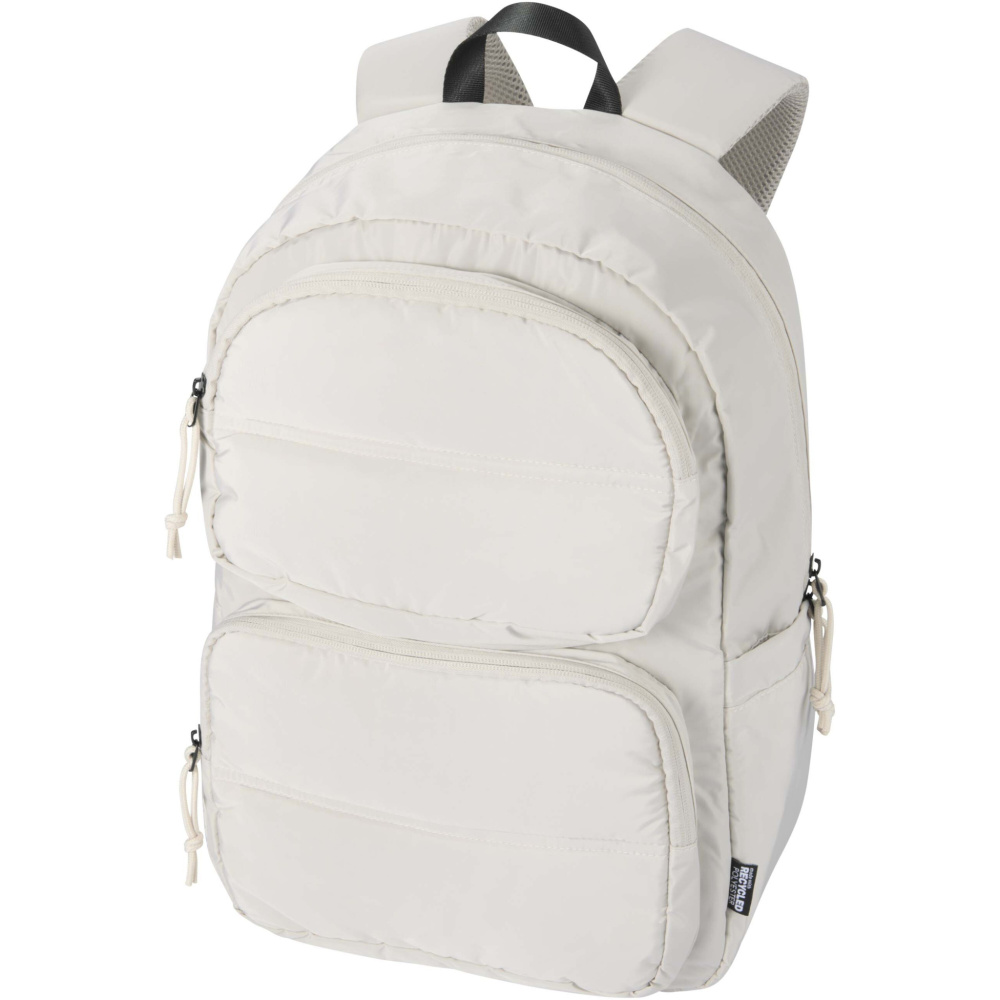 Logo trade promotional products picture of: Puffer 15.6" GRS recycled laptop backpack 18L