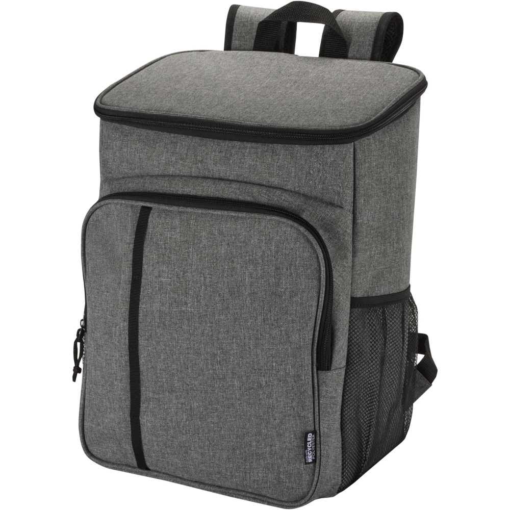 Logo trade advertising products picture of: Tundra GRS recycled picnic cooler backpack with cutlery set 20L