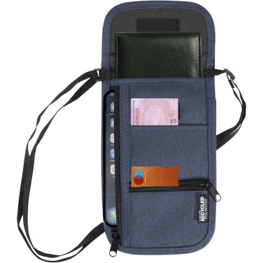 Logo trade promotional items image of: Ross GRS recycled smart travel pouch