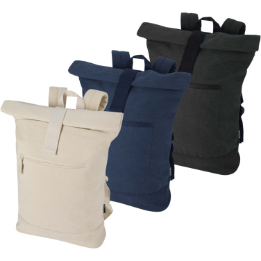 Logotrade promotional item picture of: Recanvas 14” GRS recycled rolltop backpack 16L