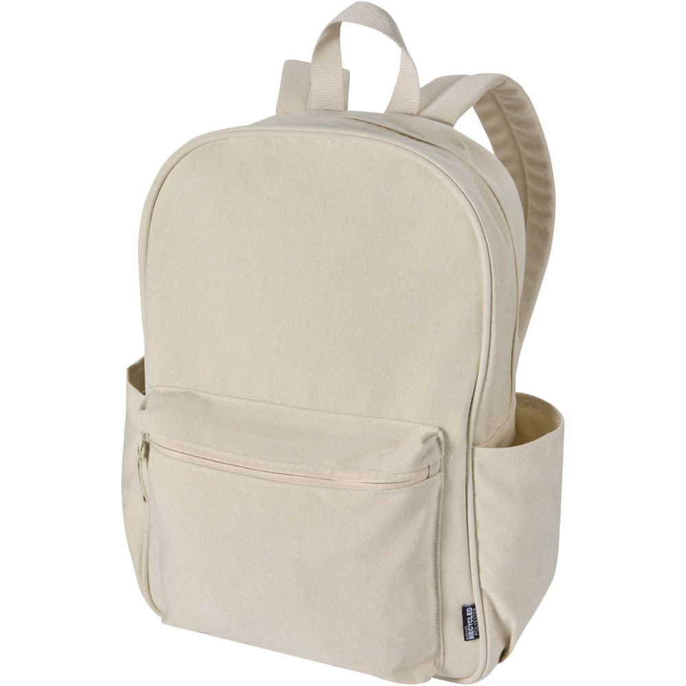 Logo trade advertising products picture of: Recanvas 15.6” GRS recycled city backpack 16L