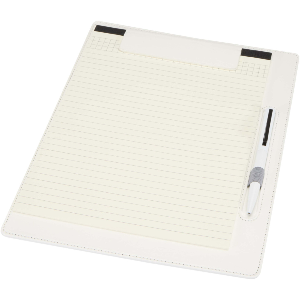 Logotrade advertising product image of: Clast A4 clipboard with magnetic closure and RCS recycled ballpoint pen (black ink)