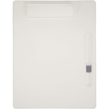 Logo trade business gift photo of: Clast A4 clipboard with magnetic closure and RCS recycled ballpoint pen (black ink)