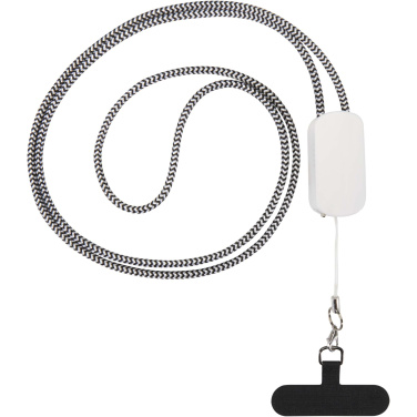 Logo trade corporate gifts picture of: Anser recycled plastic smartphone lanyard with 27W 5-in-1 built-in cable