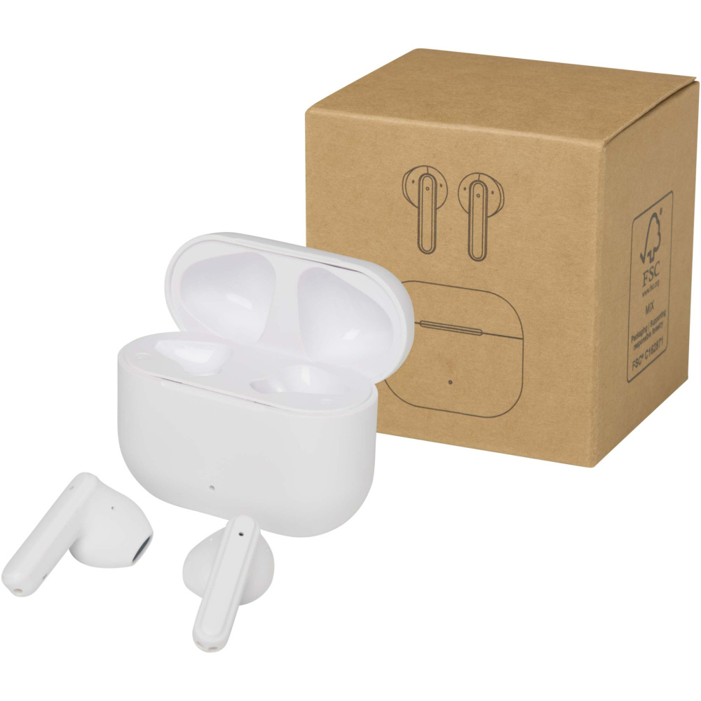 Logotrade promotional item picture of: Altais recycled plastic True Wireless Bluetooth® headset