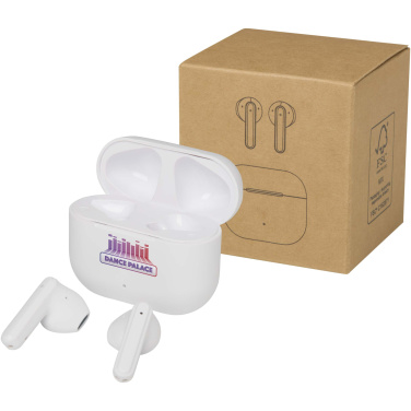 Logo trade business gifts image of: Altais recycled plastic True Wireless Bluetooth® headset