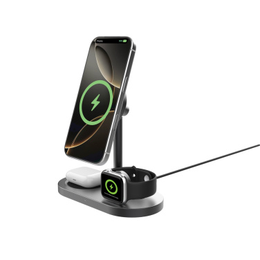 Logo trade corporate gifts picture of: Quantum RCS ultra-fast 25W Magnetic desk wireless Charger