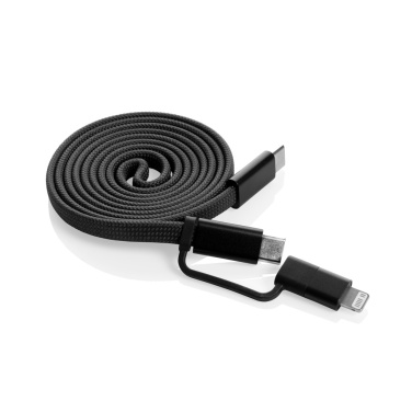 Logotrade corporate gift image of: Arc RCS recycled Ultra-thin 60W 2 in 1 magnetic cable