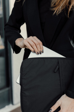Logo trade promotional merchandise picture of: KENTO URBAN RCS recycled nylon 15.6 inch laptop sleeve