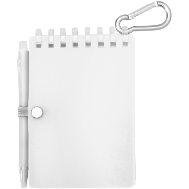 Logo trade corporate gifts picture of: Lig Mini recycled outdoor soft cover notebook and ballpoint pen set (black ink)