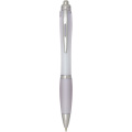 Nash RCS recycled plastic ballpoint pen with coloured barrel and grip (blue ink), Lilac