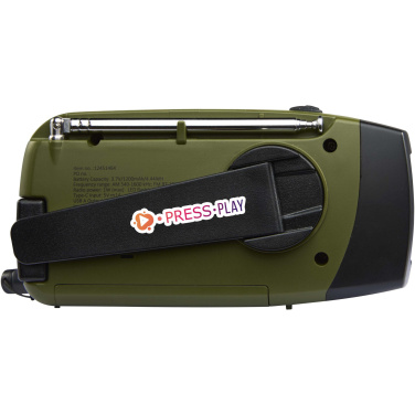 Logo trade advertising products image of: Avior RCS recycled plastic emergency radio