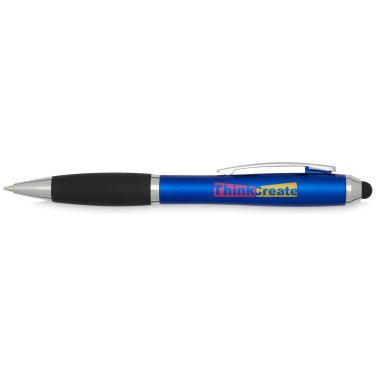 Logotrade promotional merchandise image of: Nash RCS recycled plastic stylus ballpoint pen (black ink)