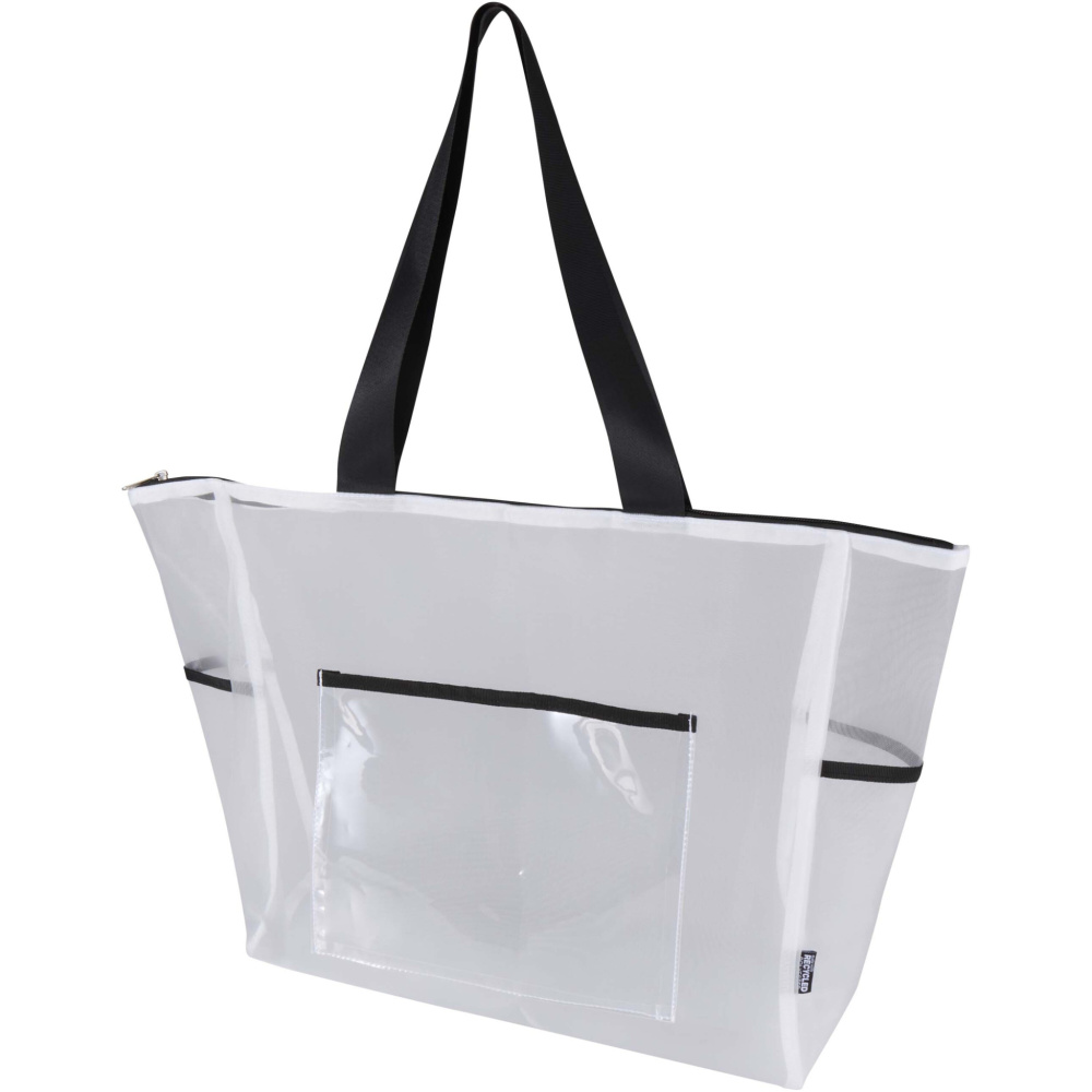 Logo trade promotional products image of: Mesh GRS recycled tote bag 23L