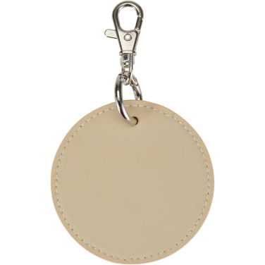 Logotrade promotional product image of: Resi Plus GRS recycled round charm keychain
